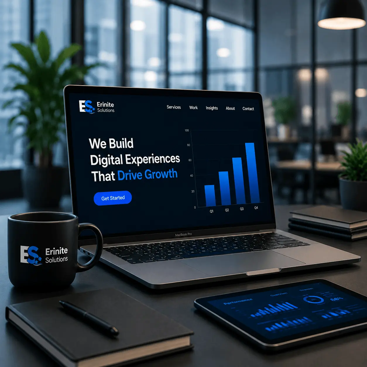 Erinite Solutions digital technology and business growth workspace