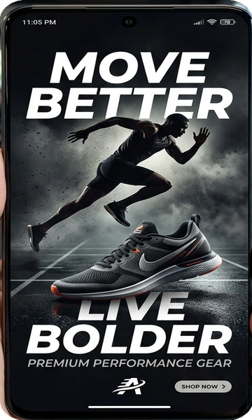 Move Better Live Bolder Mobile Athletic Ad